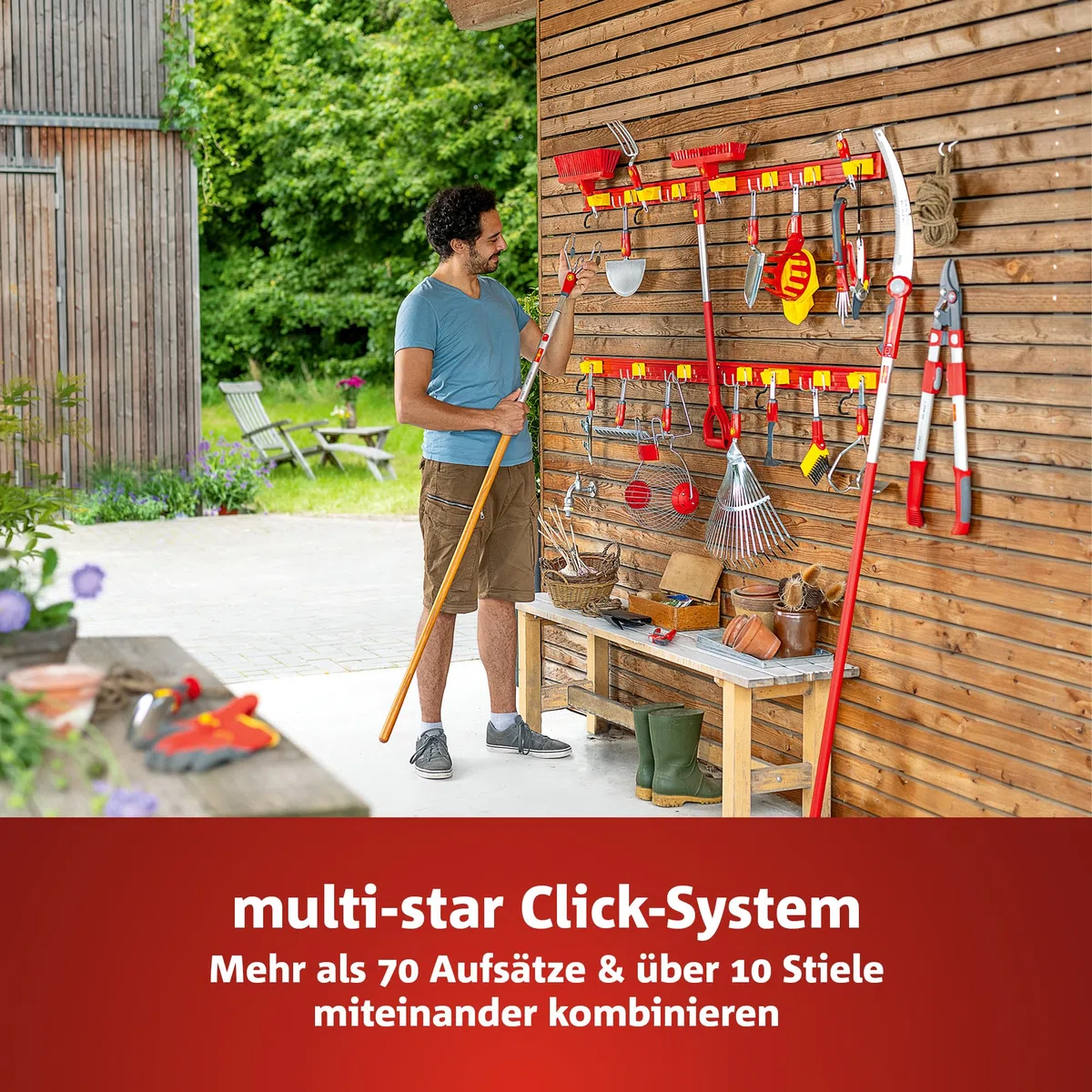 WOLF-Garten multi-star Unkrautkuli-Aufsatz RF-M (15cm breit, zum Unkrautjäten auf leichten & sandigen Böden, langlebig & witterungsbeständig, passend für multi-star-System) 71AAA015650
