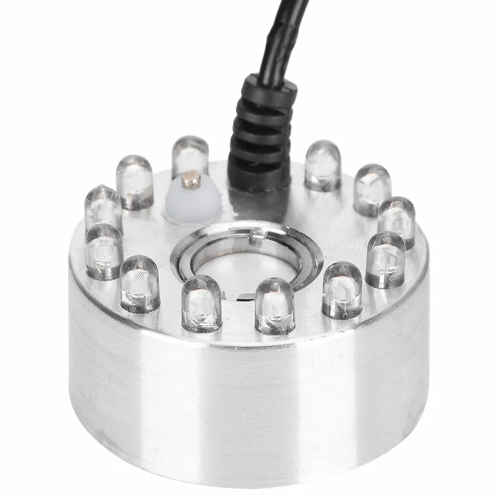 Haofy Nebelmaschine Nebelmaschine, Mini Wasserfontäne Ornament Nebel Nebelmaschine Zerstäuber mit 12 Lichter Landschaft Dekoration(EU)
