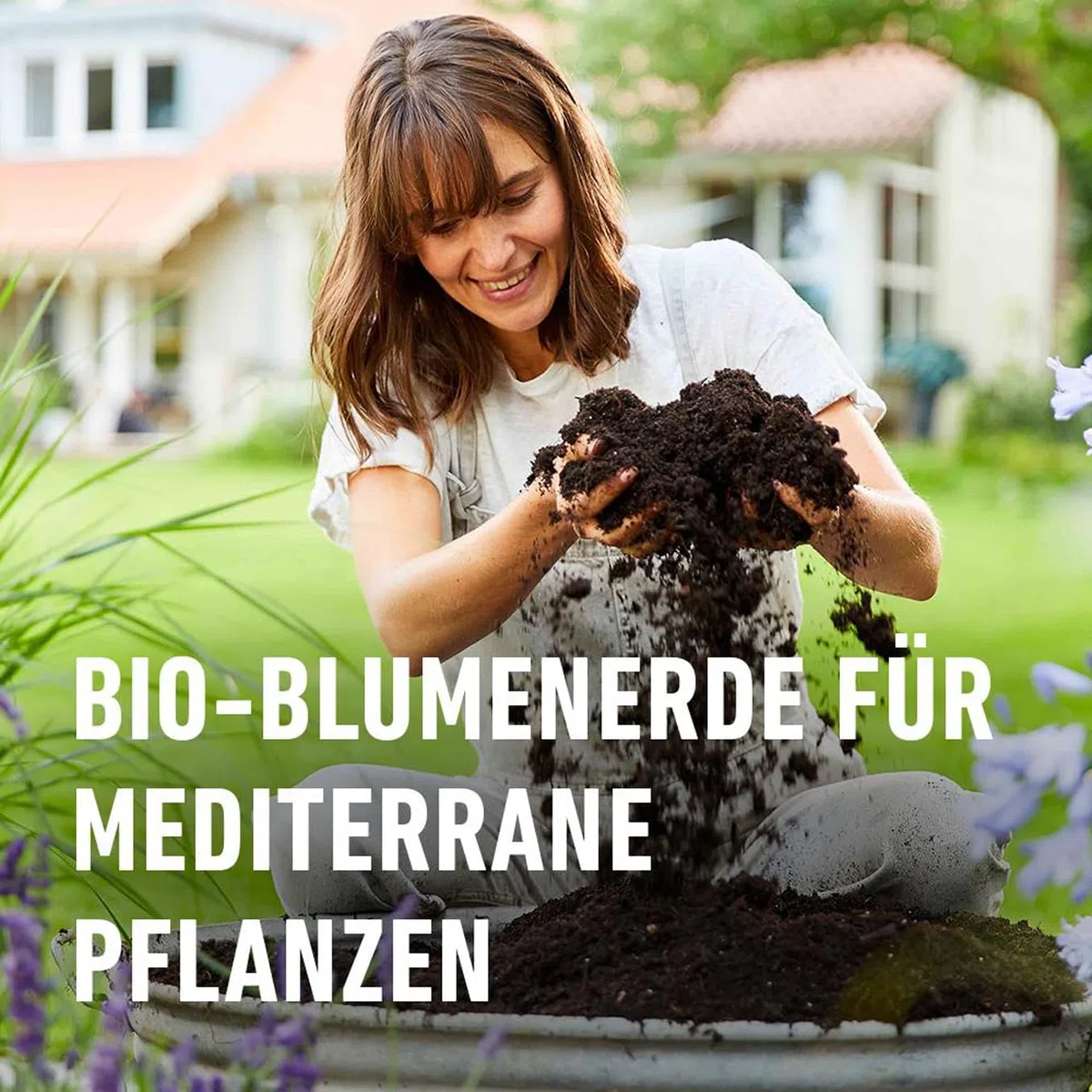 COMPO Bio Mediterrane Pflanzenerde torffrei für die Bildung schöner, intensiver Blüten und Früchte 40L