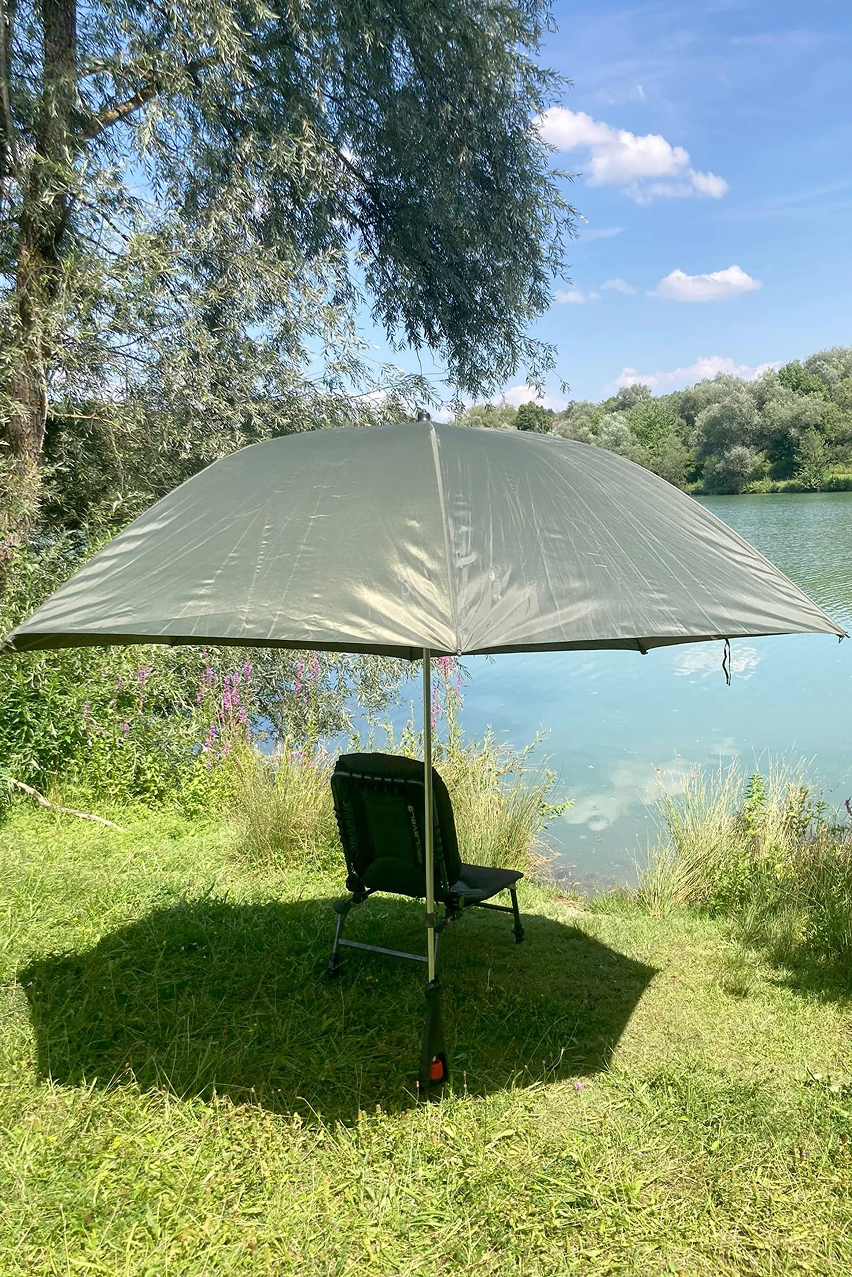 Krinner Vario Drill Sonnenschirmständer Sonnenschirmhalter Bodendübel schwarz für Strand Erde Wiese Garten Freizeit und Camping Made in Germany, 20006