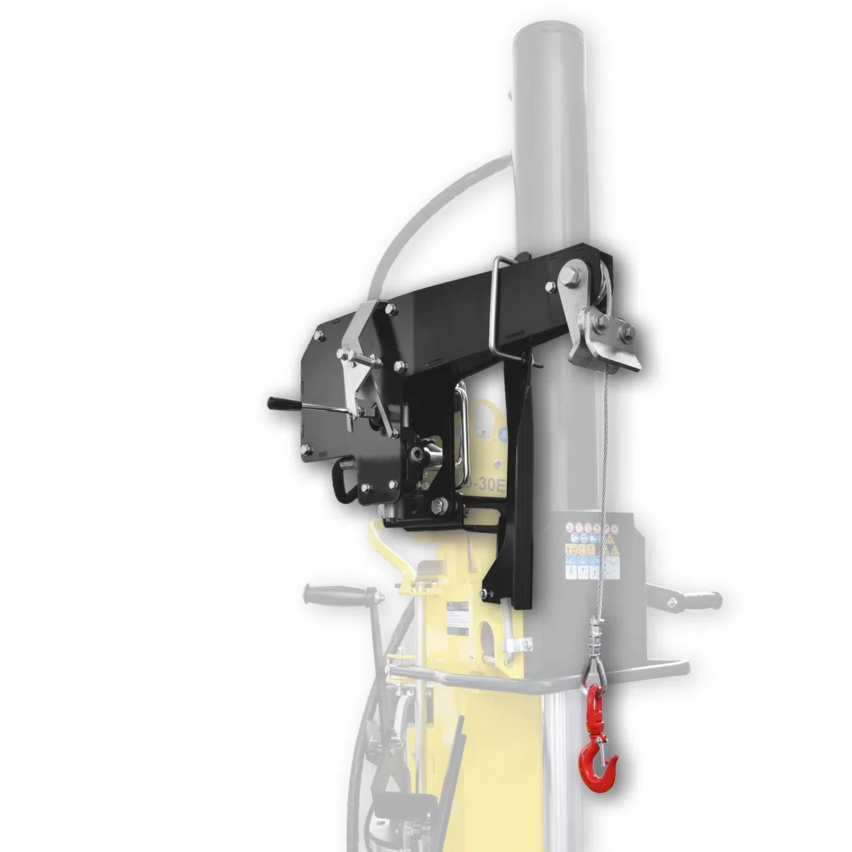 HOSW | BAMATO Hydraulische Seilwinde für Holzspalter HO-22P, HO-22EP, HO-30EP | mit 4,8 kN Zugkraft | Stahlseil ca. 19 m