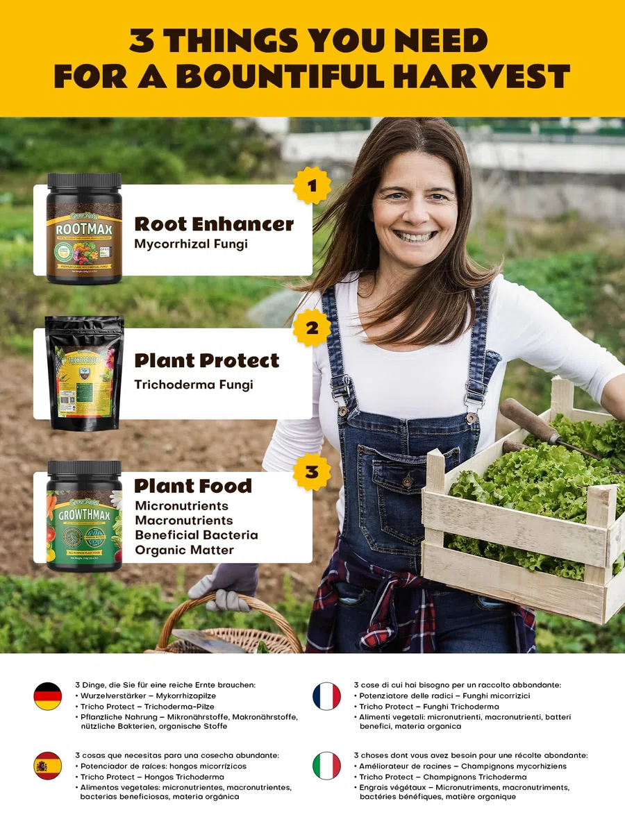 RootMax Flower: Mykorrhiza-Bewurzelungspulver & Wurzelaktivator für Stecklinge & Pflanzen - Verbessertes Wurzelwachstum für gesündere Gärten - Behandelt bis zu 100 Pflanzen (500 g/17.63 oz)