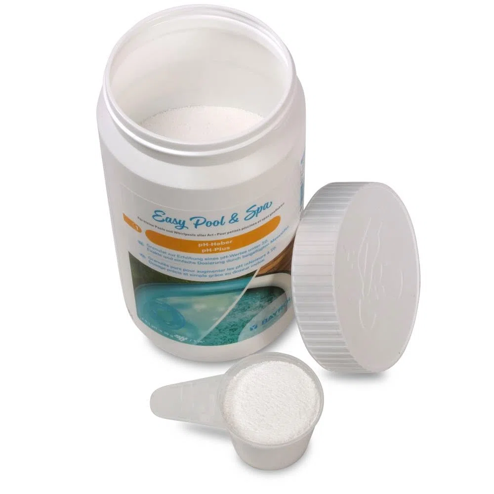 BAYROL Easy Pool & Spa pH-Regulierung Set - pH Plus & Minus | Schnell lösliche Granulate mit Messlöffel zur einfachen Dosierung in Pools und Whirlpools aller Art