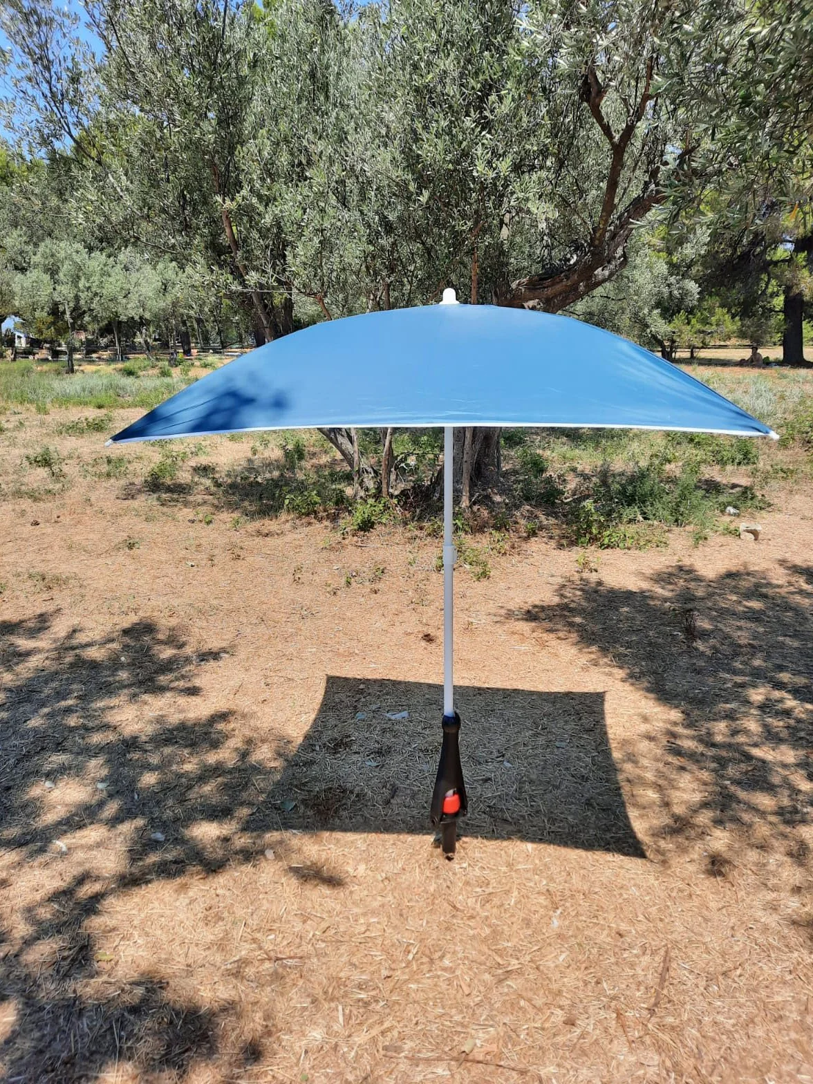 Krinner Vario Drill Sonnenschirmständer Sonnenschirmhalter Bodendübel schwarz für Strand Erde Wiese Garten Freizeit und Camping Made in Germany, 20006