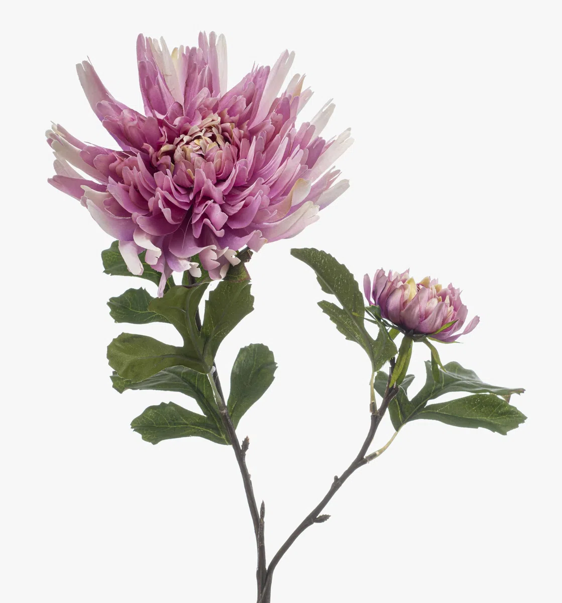 artplants.de Kunst Zweig Dahlie KALGER, lila, 75cm | Künstlicher Dahlienzweig
