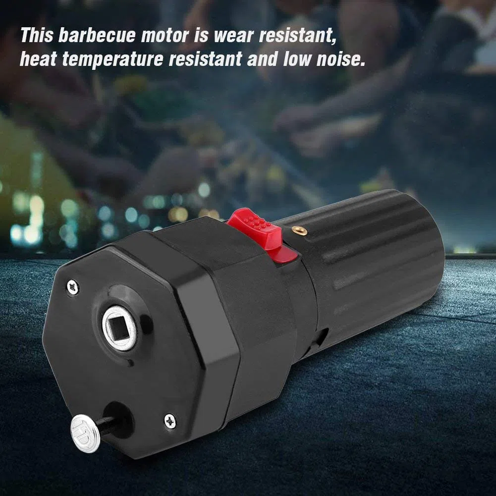 Grillmotor Elektrogrill Grill Grillbratenmotor 1,5 V Batteriebetriebene schwarze Farbe