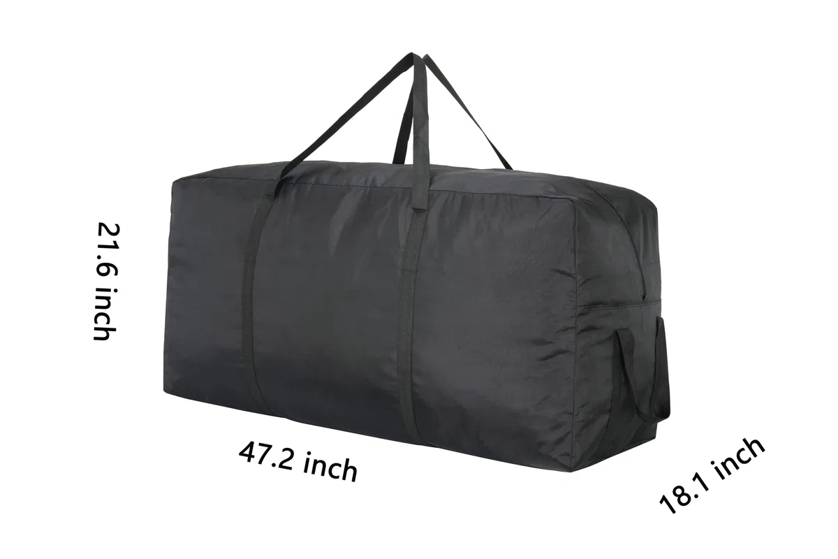 Ubagoo Aufbewahrungstasche Oxford Heavy-Duty Belastbare Aufbewahrungstasche Tragetasche Mit Handgriff für Bettzeug Matratzenauflagen Decken Bettdecken and Kissen (120 * 55 * 46, 300L)