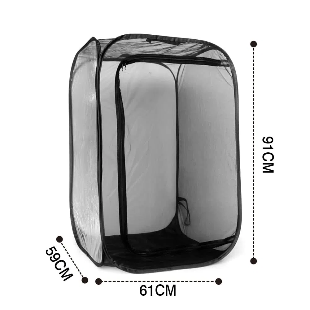 Insekten Und Schmetterling Habitat Käfig Schutz Käfig Schwarz Insekten Und Schmetterlingsnetz, Schutz Käfig, Faltbares Transparent Gewächshaus Wachsen Haus, Schmetterling Netz Netzkäfig