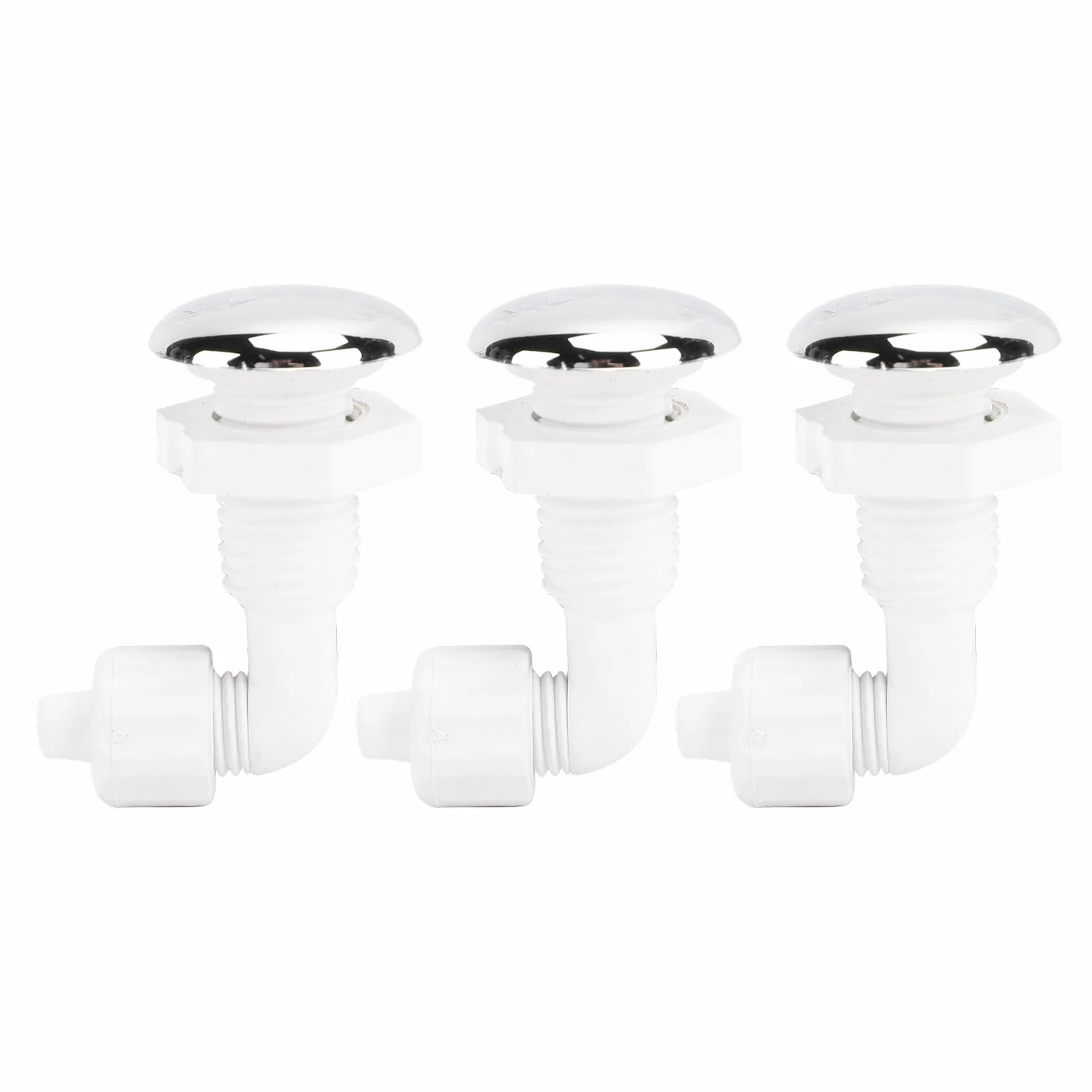 3 Stück Whirlpool-Luftdüse, drehbarer Bogen, Luftdüse, robustes PVC, Whirlpool, Luftstrahl, Massage-Badewannendüse für Schwimmbad