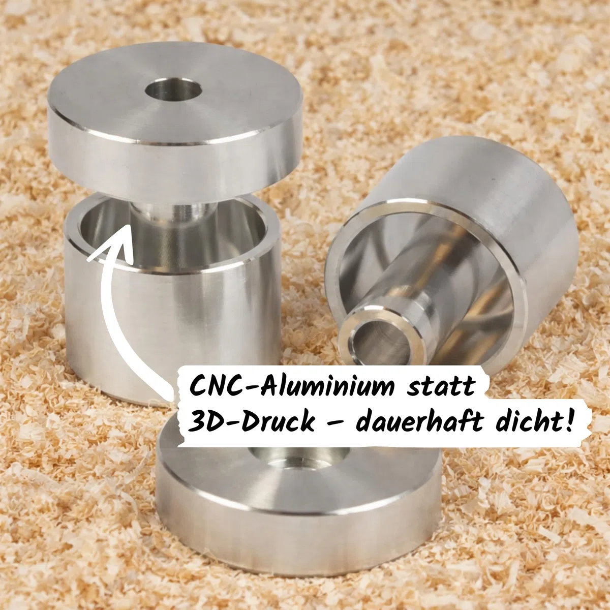 KikeriClean Milbensperre für Hühnerstange 2er Set – Aluminium CNC gefräst – Milbenfalle/Milbenstopp gegen rote Vogelmilbe (2, Milbensperre + Winkel & Schrauben (2er Set))