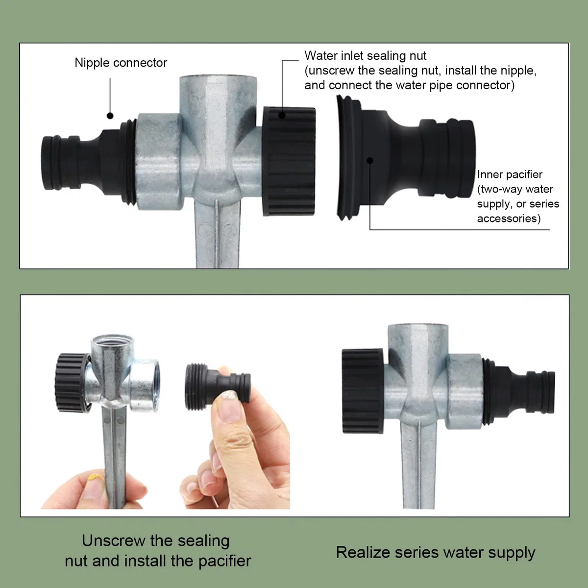 5pcs Sprinklerkopf, Bewässerung Sprayer, 1/2inch Innengewinde Seite Außengewinde Schnittstelle Metall Rasen Wasser - Automatische Landschaft Sprühdüse Rasensprenger