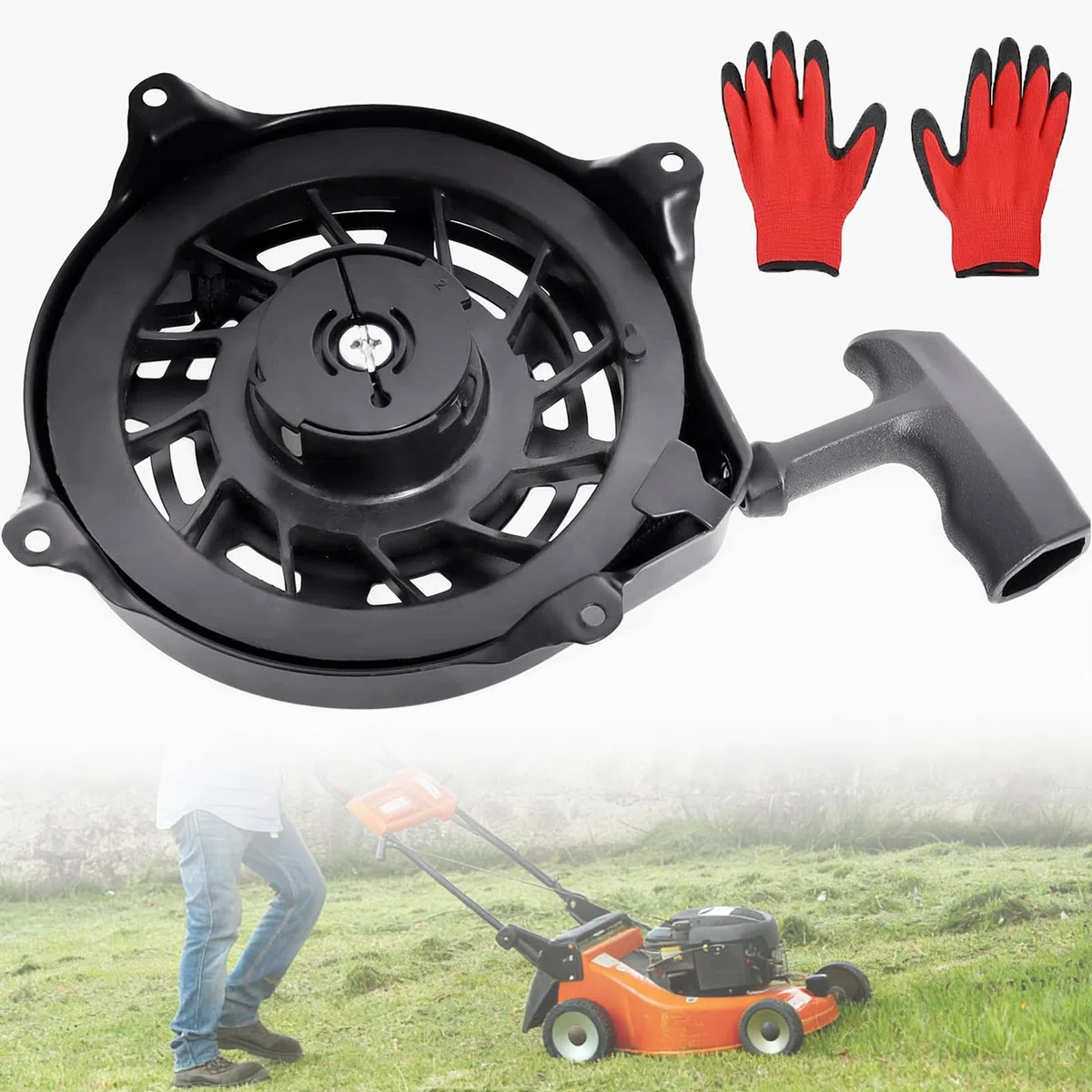 Poweka 497680 Ersatz-Starter Kompatibel mit Briggs & Stratton 497680 Oregon 31-068 Rotary 12368