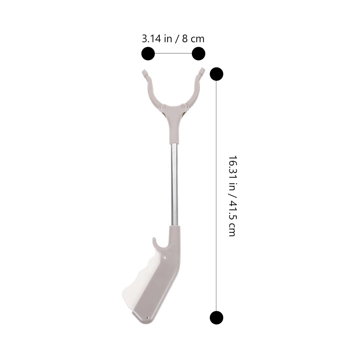 Cabilock 2 Stück Greifzange für Senioren 40cm Aluminium Müllzange Extra Langer Greifer Greifhilfe Greifarm für Senioren und Kinder, für Rollstuhl-Nutzer, Apfelpflücker & Laubgreifer Zubehör