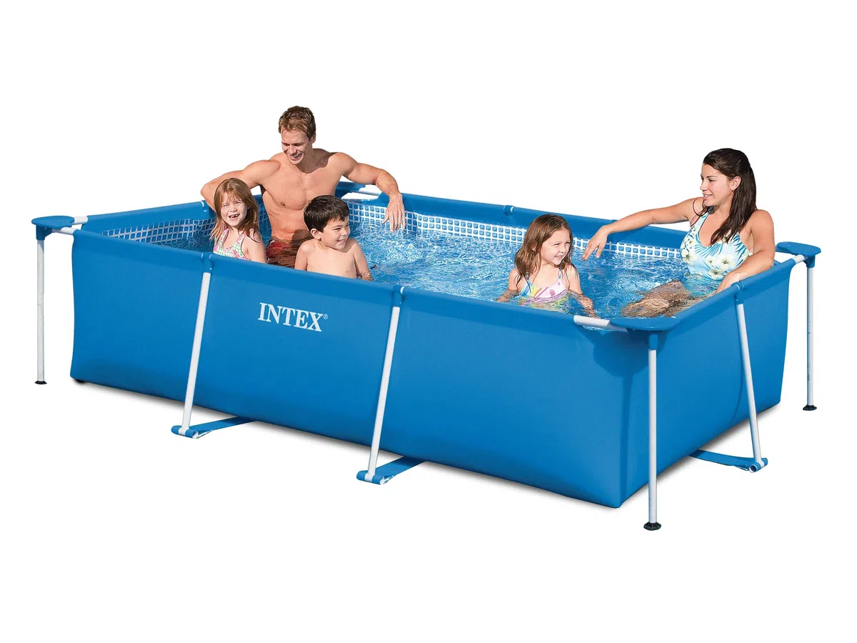 3in1 Set Gartenpool 260 x 160 x 65cm Pool mit Filterpumpe INTEX