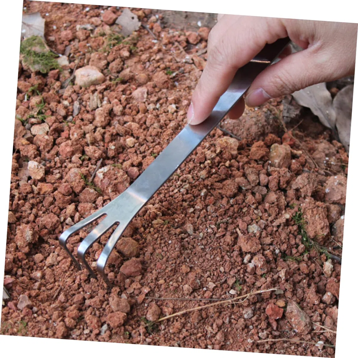 VICASKY Bonsai Pinzette aus Edelstahl für Garten und Innenbereich Leichtes Verdichtungswerkzeug mit Schaufelpinzette zum Moos Entfernen und Boden Lockern