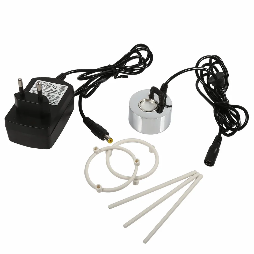 Tyenaza Ultraschall Vernebler, Mini Nebelmaschine Nebler Vernebler, Mini Fogger Ändern Ultraschall Nebelmacher Nebelwasserbrunnen Teich Zerstäuber Luftbefeuchters LED mit Adapter (EU Plug 100-240V)