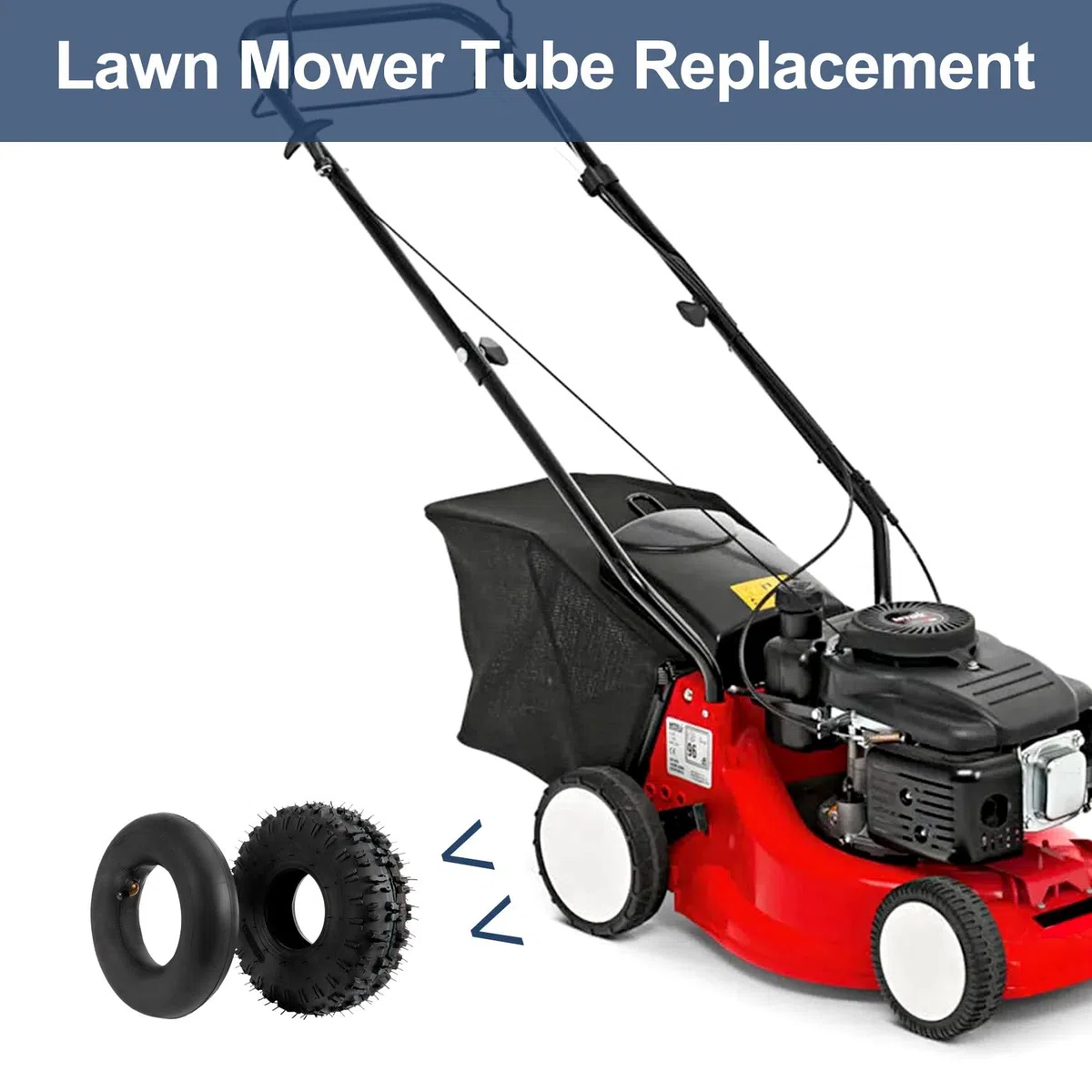 4.10-4 410-4 4.10/3.50-4 Innenrohr + Reifen für Gartenrototiller SchneefräSen MäHer Hand Truck Schubkarre Go Cart Kid
