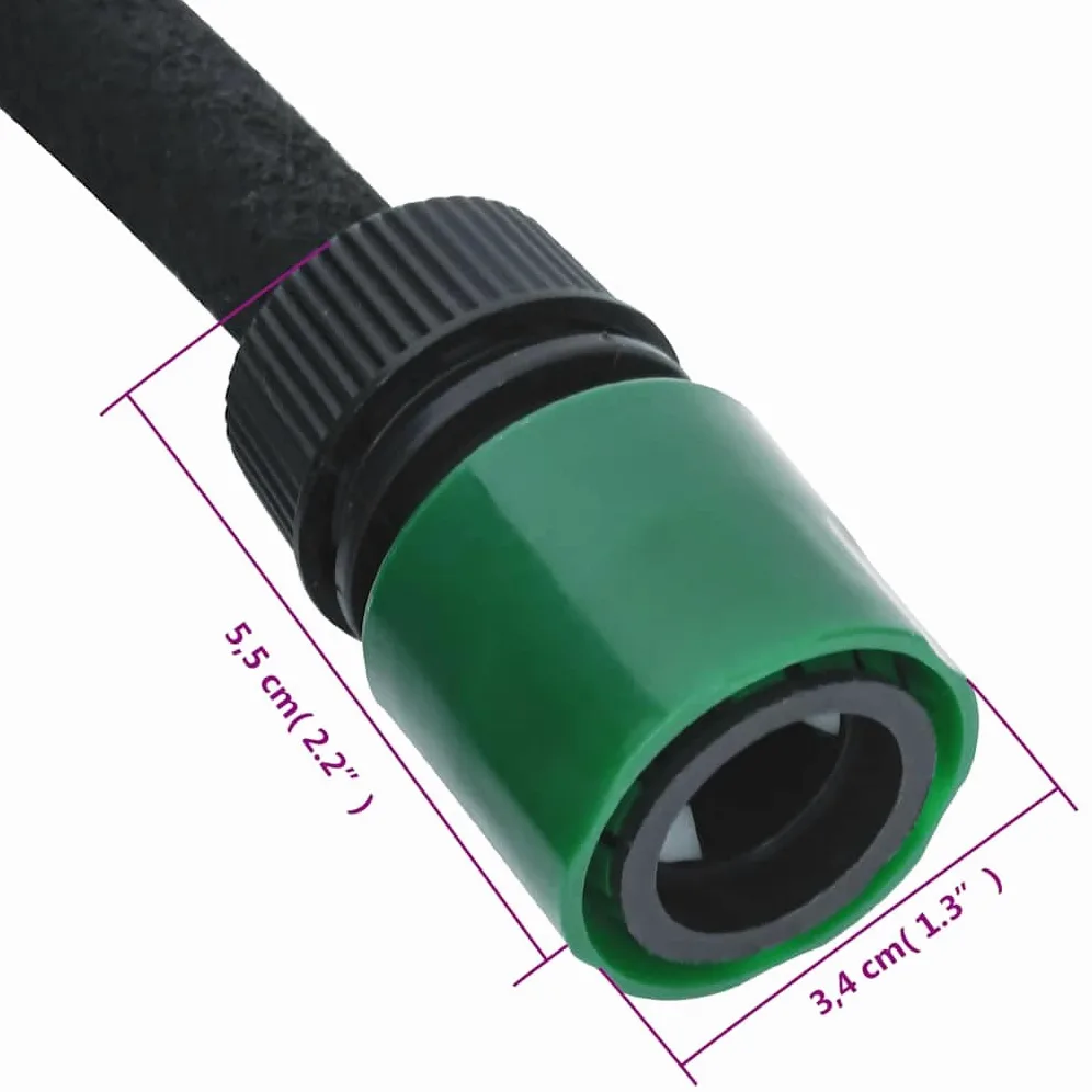 Flexibler Tropfschlauch aus Gummi, 100 m Länge, 0,6 Zoll, für effiziente Gartenbewässerung, porös und leicht aufrollbar