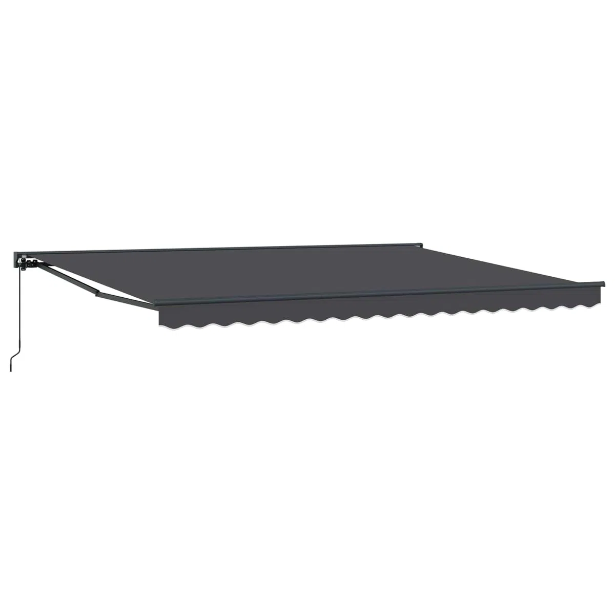 vidaXL Manuell einziehbare Markise Anthrazit 4,5 x 3,5 m