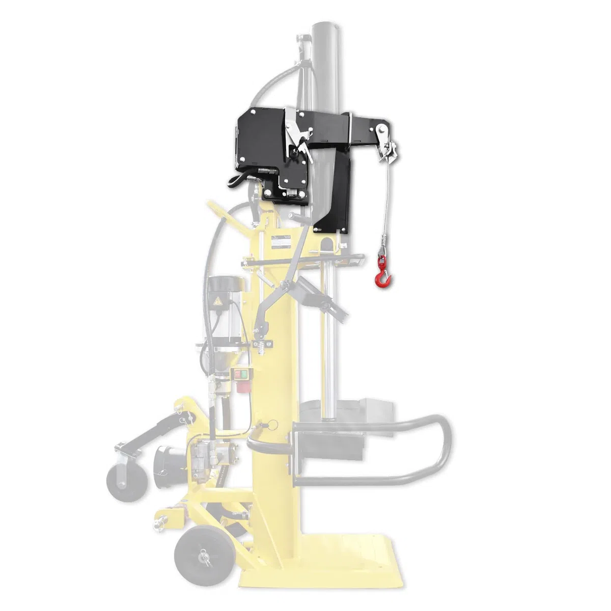 HOSW | BAMATO Hydraulische Seilwinde für Holzspalter HO-22P, HO-22EP, HO-30EP | mit 4,8 kN Zugkraft | Stahlseil ca. 19 m