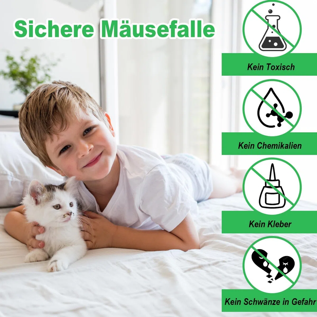 Cieex Lebendfalle für Maus, 4er Set Mausefalle Lebend Ratte, Tierfreundlich Lebendfalle Maus Hochsensibler Auslösemechanismus mit Luftlöchern, Wiederverwendbare Mausefalle für Mäuse
