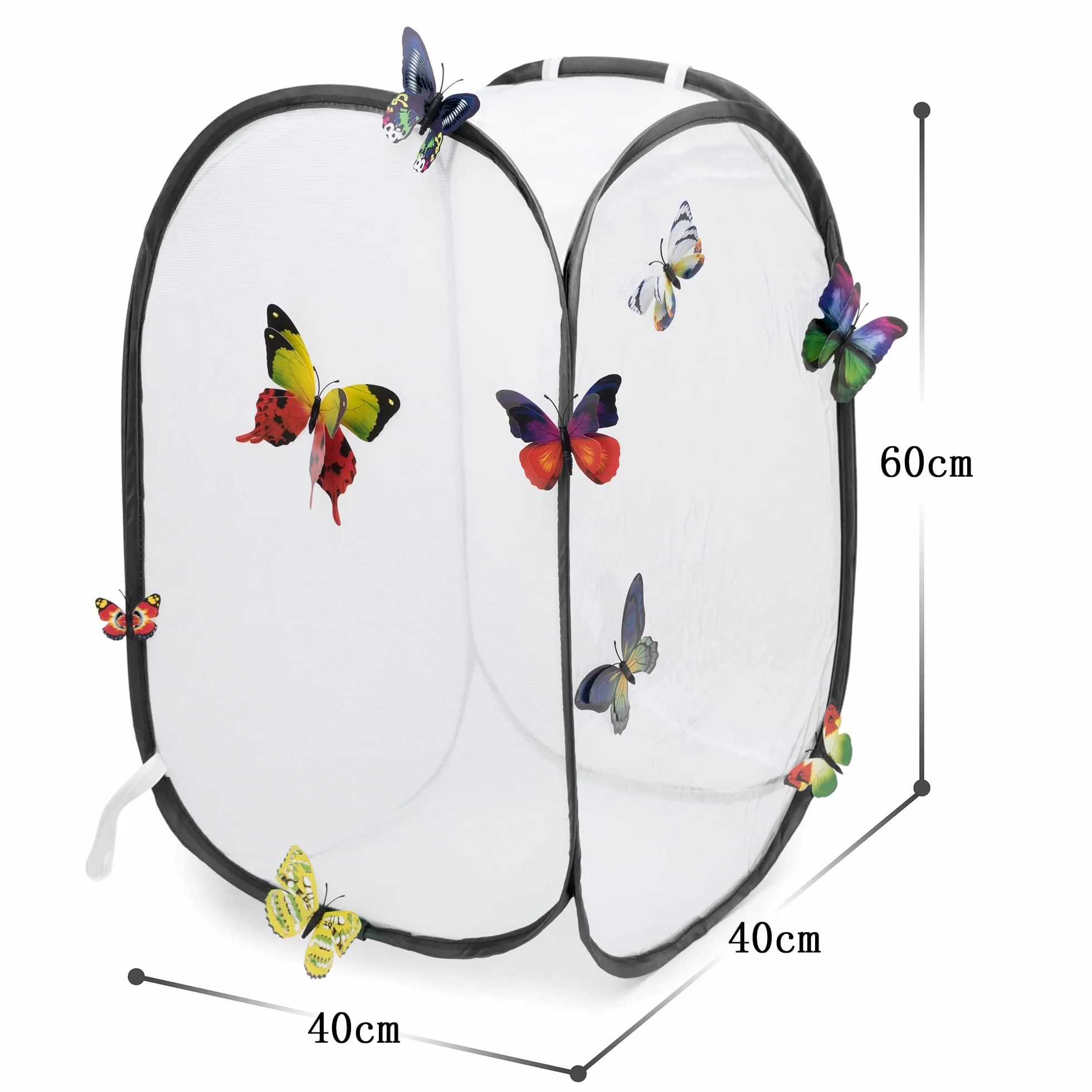 Hyindoor Insekt Und Schmetterling Habitat Käfig Terrarium Schutz Käfig Schwarz