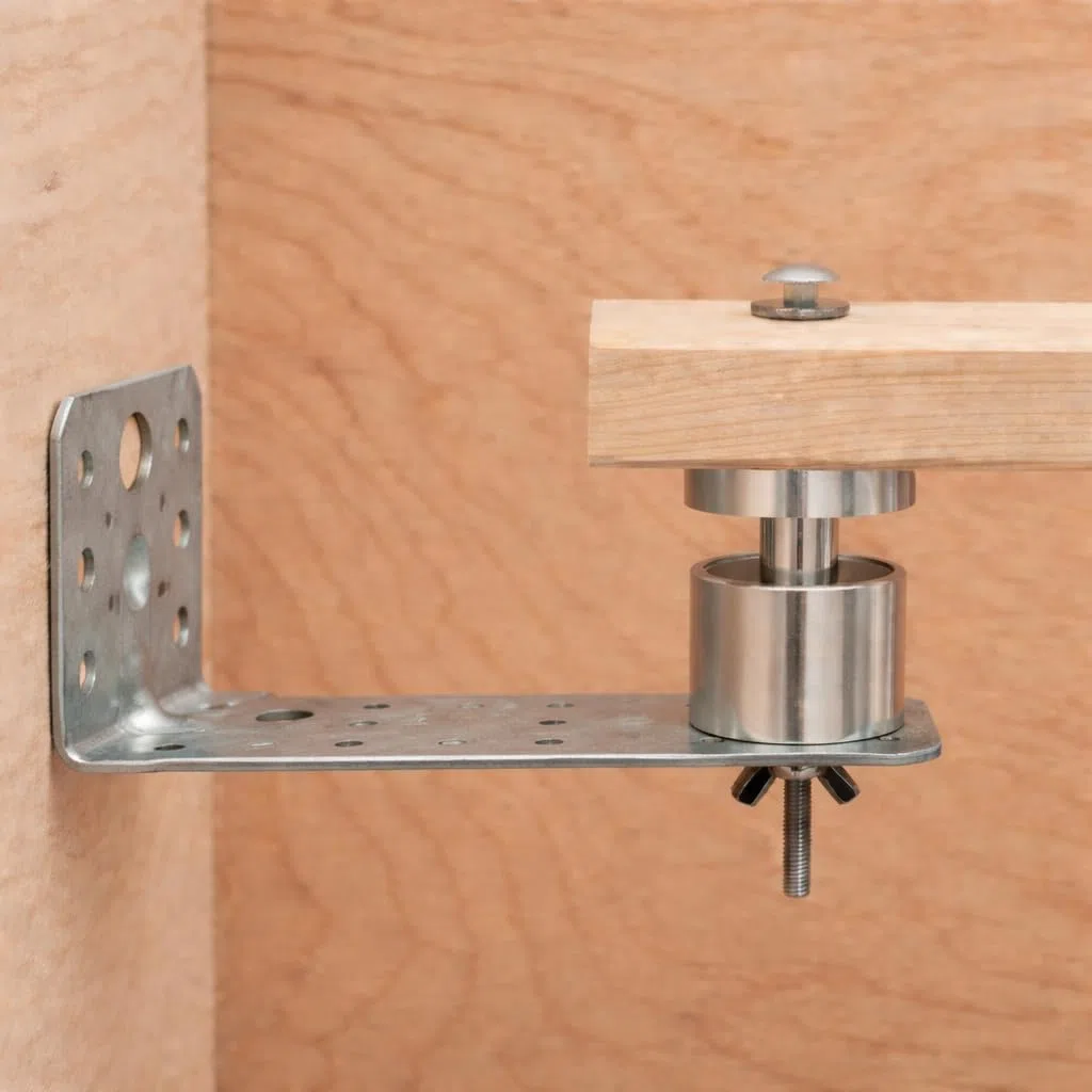 KikeriClean Milbensperre für Hühnerstange 2er Set – Aluminium CNC gefräst – Milbenfalle/Milbenstopp gegen rote Vogelmilbe (2, Milbensperre + Winkel & Schrauben (2er Set))