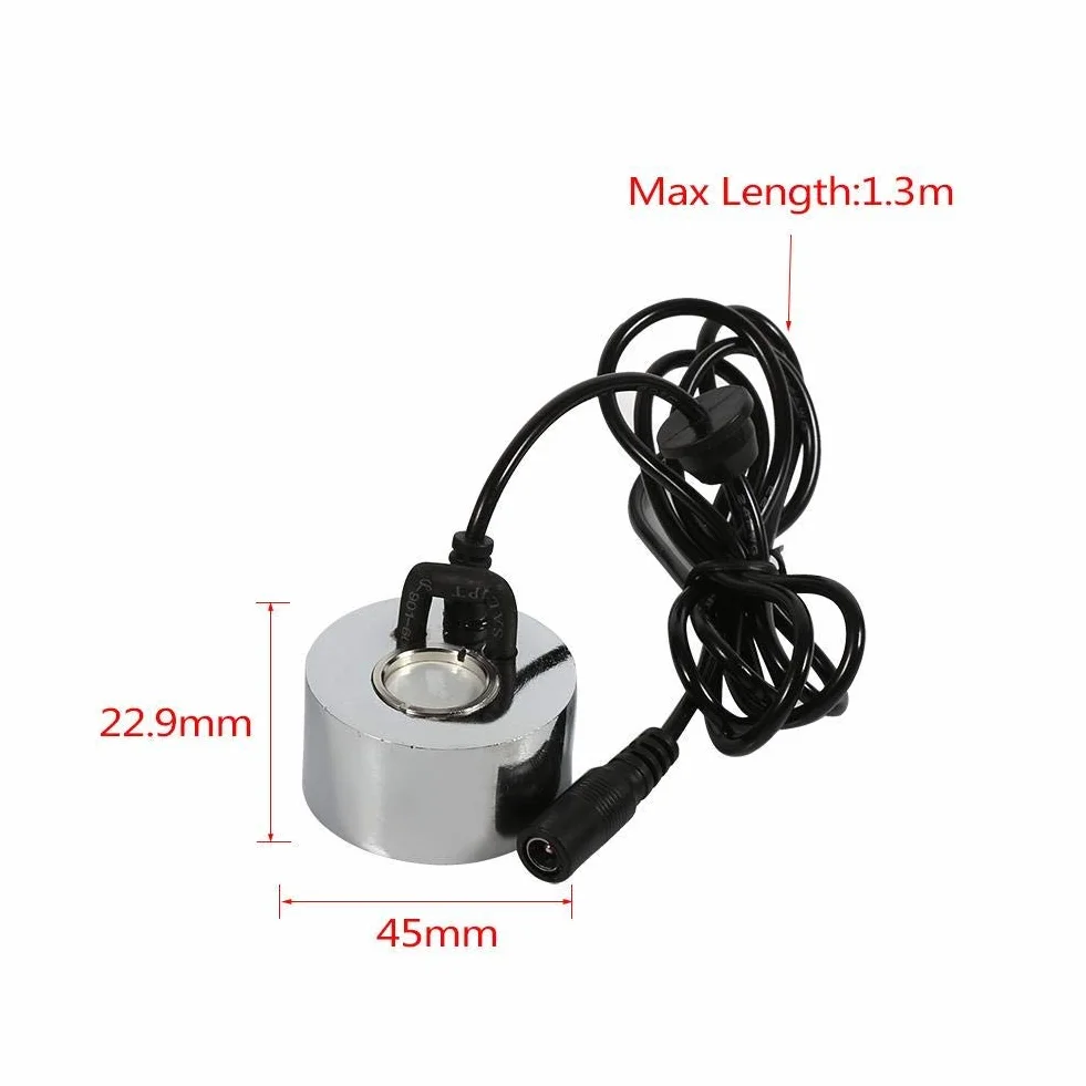 Tyenaza Ultraschall Vernebler, Mini Nebelmaschine Nebler Vernebler, Mini Fogger Ändern Ultraschall Nebelmacher Nebelwasserbrunnen Teich Zerstäuber Luftbefeuchters LED mit Adapter (EU Plug 100-240V)