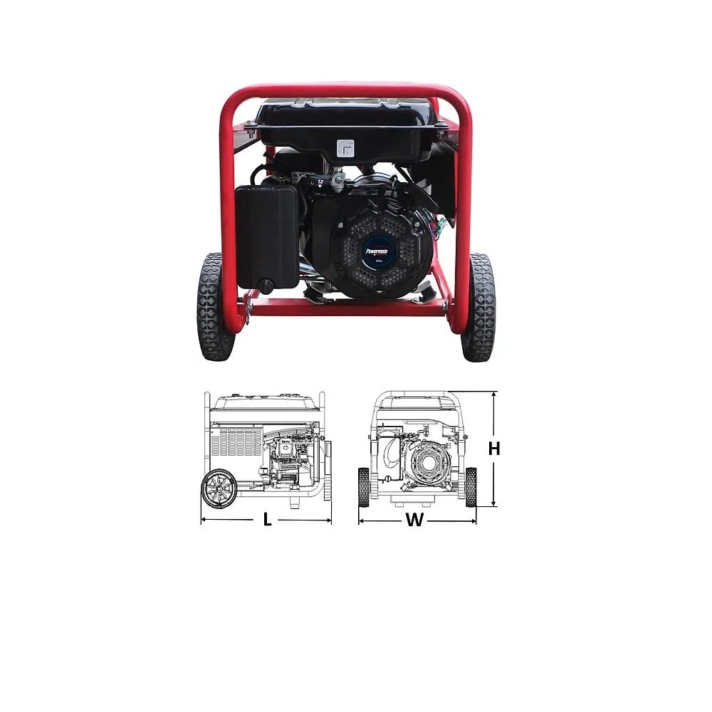 Stromerzeuger 3,2 kW einphasig Benzin 230 V 50 HZ AVR mit Seilzugstarter Powermate by PRAMAC EM4100
