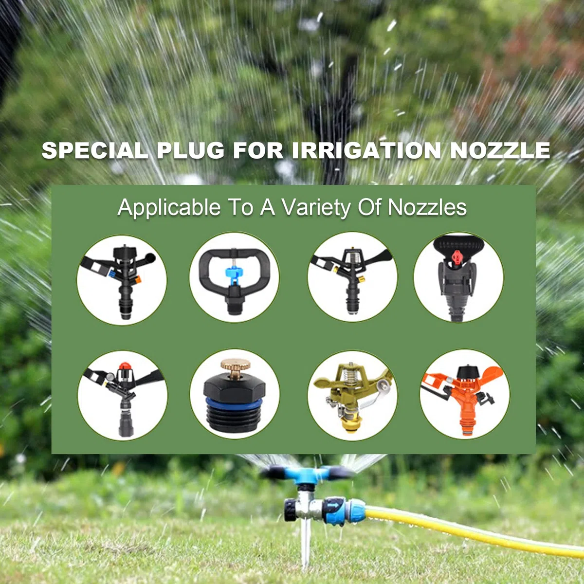 5pcs Sprinklerkopf, Bewässerung Sprayer, 1/2inch Innengewinde Seite Außengewinde Schnittstelle Metall Rasen Wasser - Automatische Landschaft Sprühdüse Rasensprenger