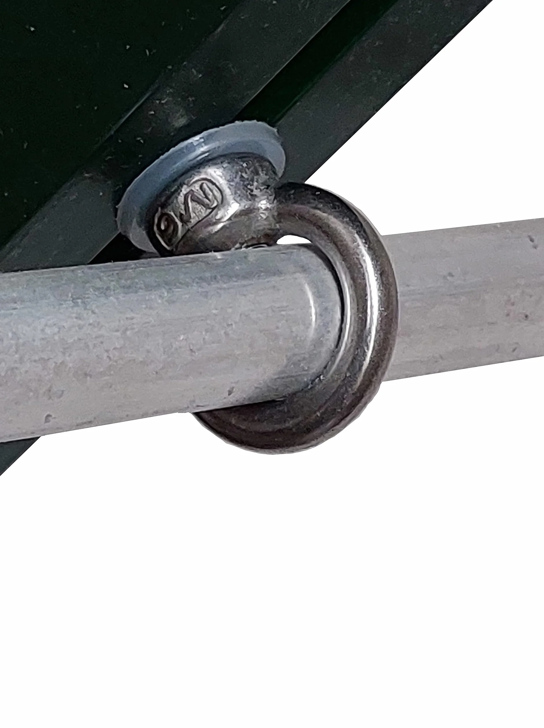 Ringmuttern mit Hammerkopfschraube M6, Edelstahl, 12 Stück | Für Pflanzenhalter, Für Gewächshaus, Hammerkopf 11 x 6 x 2,5mm