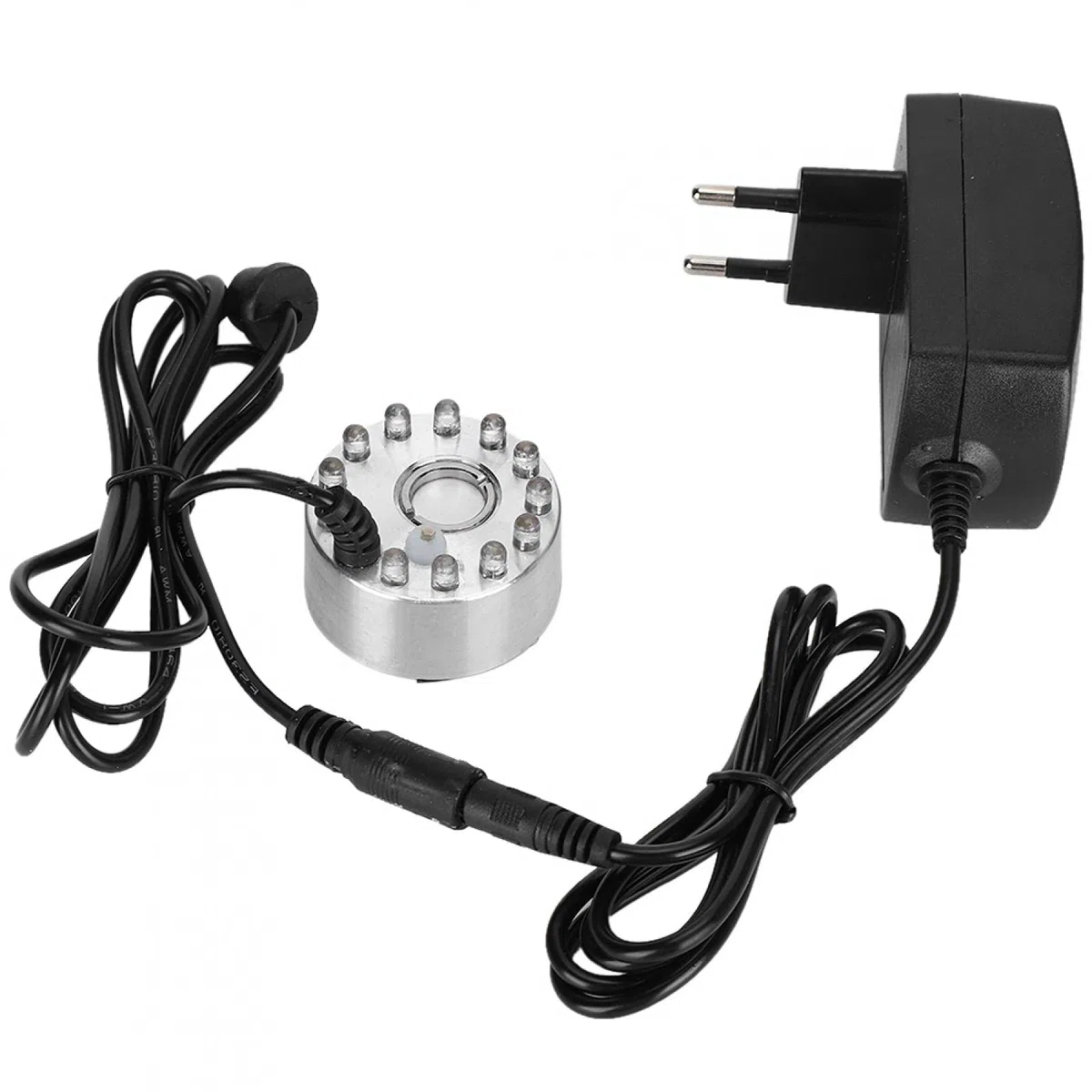 Haofy Nebelmaschine Nebelmaschine, Mini Wasserfontäne Ornament Nebel Nebelmaschine Zerstäuber mit 12 Lichter Landschaft Dekoration(EU)