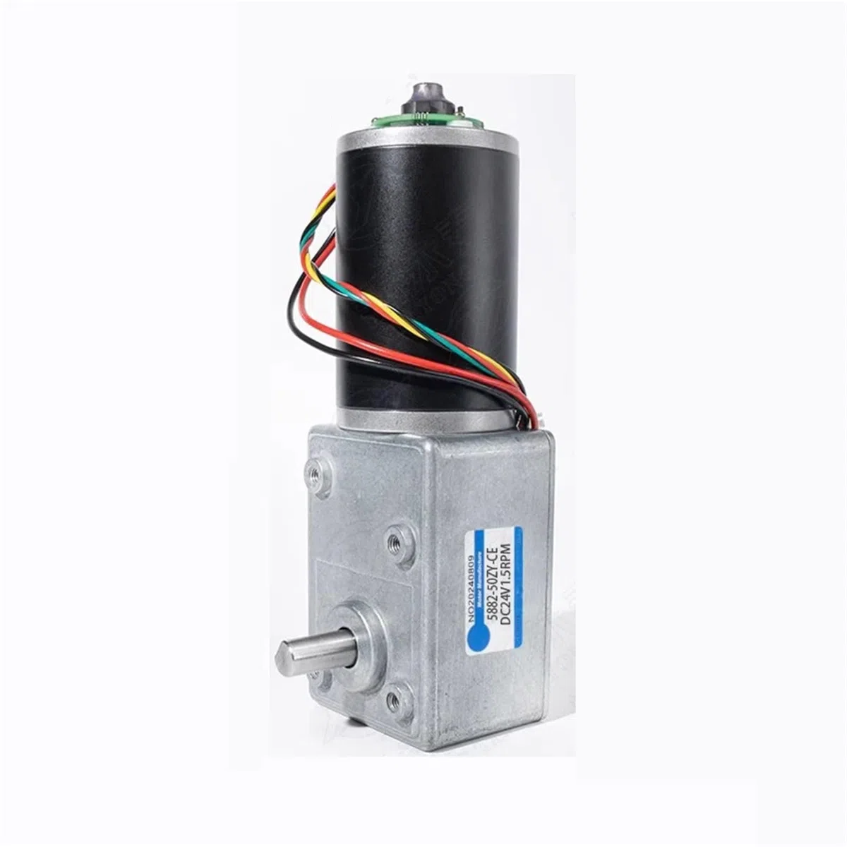 5882-50ZY DC 12V 24V High Torque Schneckengetriebemotor mit Encoder 1St(3rpm,12V)