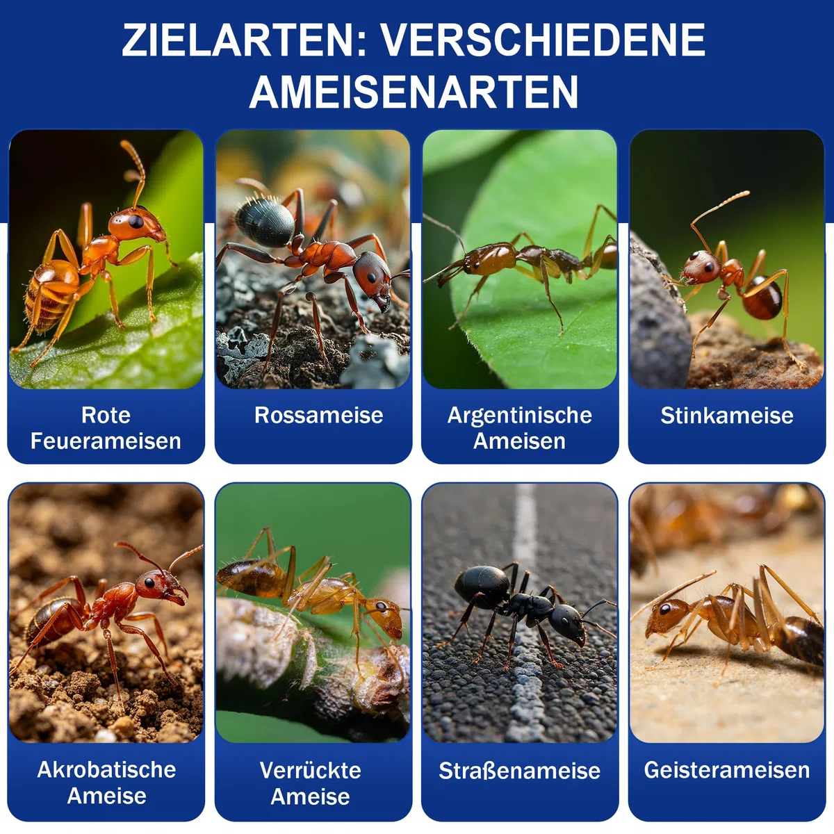 96 Stück Ameisenfänger Köder, geeignet für den Innen- und Außenbereich, langanhaltend und effektiv, einfacher Reinigung