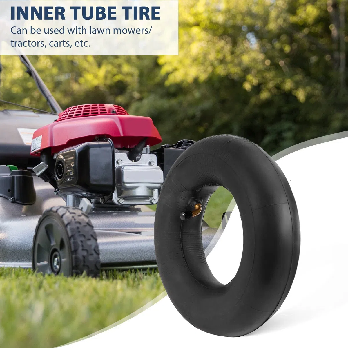 4.10-4 410-4 4.10/3.50-4 Innenrohr + Reifen für Gartenrototiller SchneefräSen MäHer Hand Truck Schubkarre Go Cart Kid