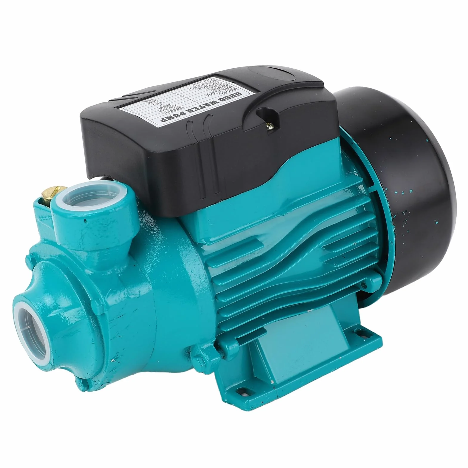 Teichpumpen für Outdoor -Teiche, Kleine Wasserpumpe Solar DC Wirbelpumpe 200 W 3200 U/Min 35 Lpm groß 25 M Solarwasserpumpe Hochleuter Wirbel Wirbelpumpe (DC12V)