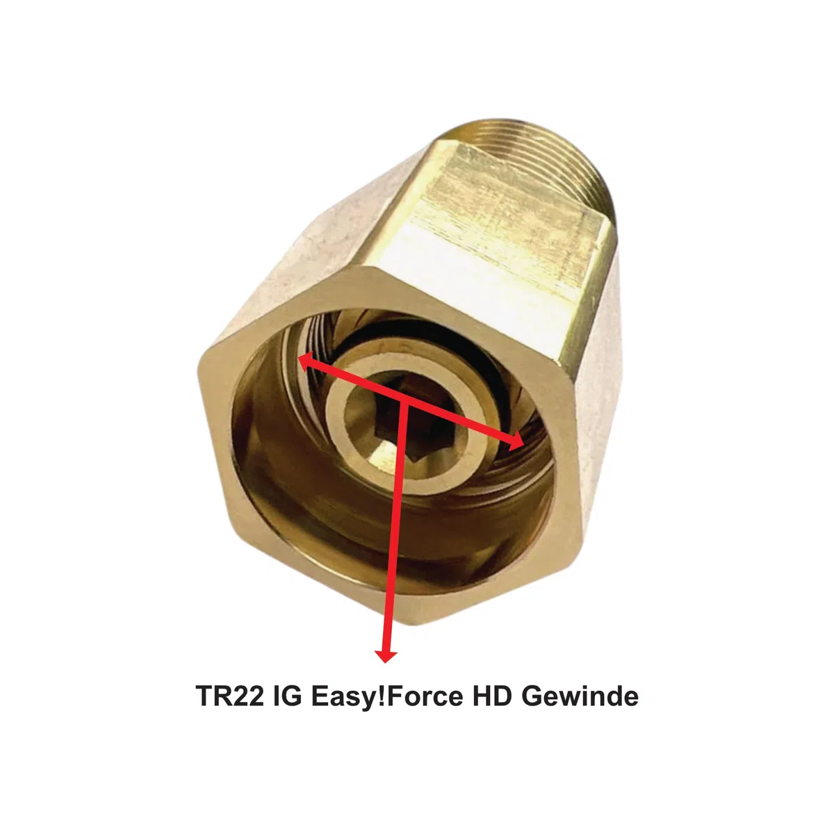 M&M Smartek Adapter 6 für Kärcher EASY!Lock TR22 IG auf M22 x 1,5 AG – Messing-Adapter für HD/HDS Hochdruckreiniger – Verbindet EASY!Force Pistole mit M22-Schläuchen