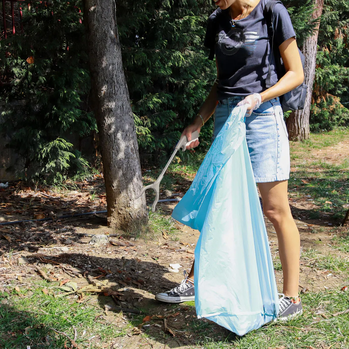 Cabilock 2 Stück Greifzange für Senioren 40cm Aluminium Müllzange Extra Langer Greifer Greifhilfe Greifarm für Senioren und Kinder, für Rollstuhl-Nutzer, Apfelpflücker & Laubgreifer Zubehör