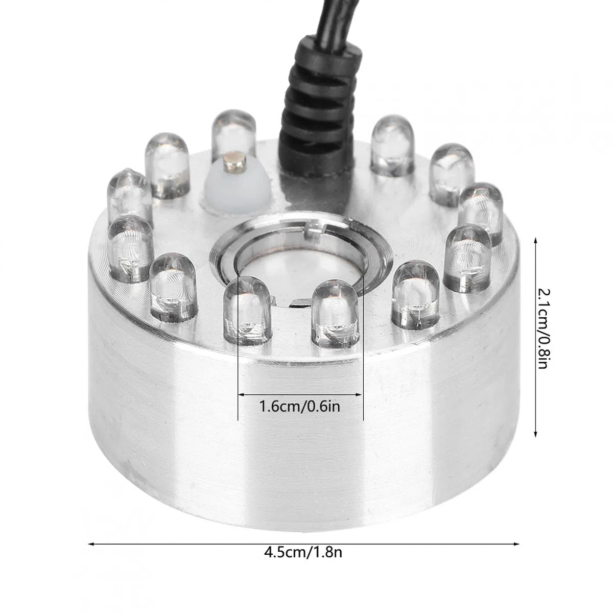 Haofy Nebelmaschine Nebelmaschine, Mini Wasserfontäne Ornament Nebel Nebelmaschine Zerstäuber mit 12 Lichter Landschaft Dekoration(EU)