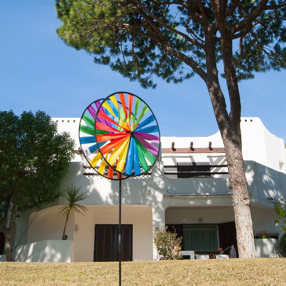 CIM Windspiel - Magic Wheel Twin 35 - Durchmesser Ø35cm - UV-beständig und Wetterfest - Vielseitige Haus und Gartendekoration