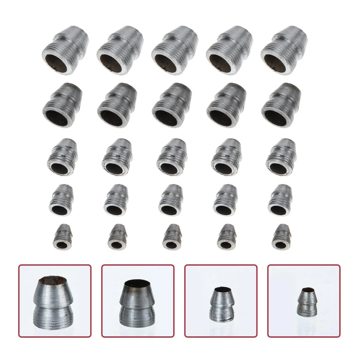 HANABASS 25 Stück Runde Hammerkeile Axtkeil Sortiment Metallkeile Für Hammerstiel Verstärkung Und Sicherung Von Axtgriff Und Hammergriff Zubehör